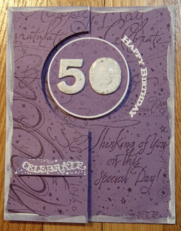50th Birthday Spinner Card
