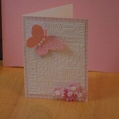 Girlie birthday card