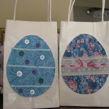 Fabric Easter Egg Gift Bags