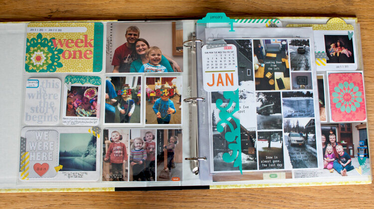 Project Life 2013 - Week 1 with Inserts