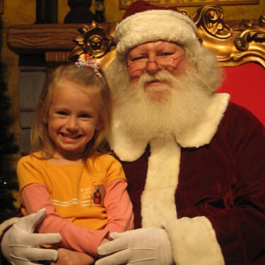 Emma &amp; Santa at Silver Dollar City