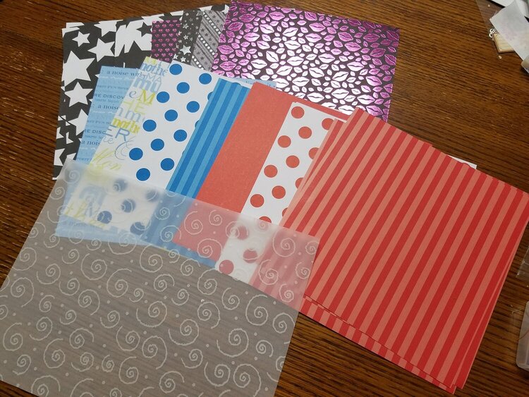 8 x 8 PP and vellum: AGC February Counterfeit Kit