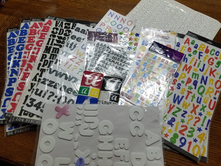 Letter Stickers: AGC February Counterfeit Kit