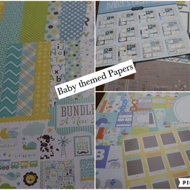 AGC March Kit Baby Themed Papers