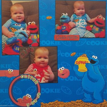 Oliver as Cookie and Elmo