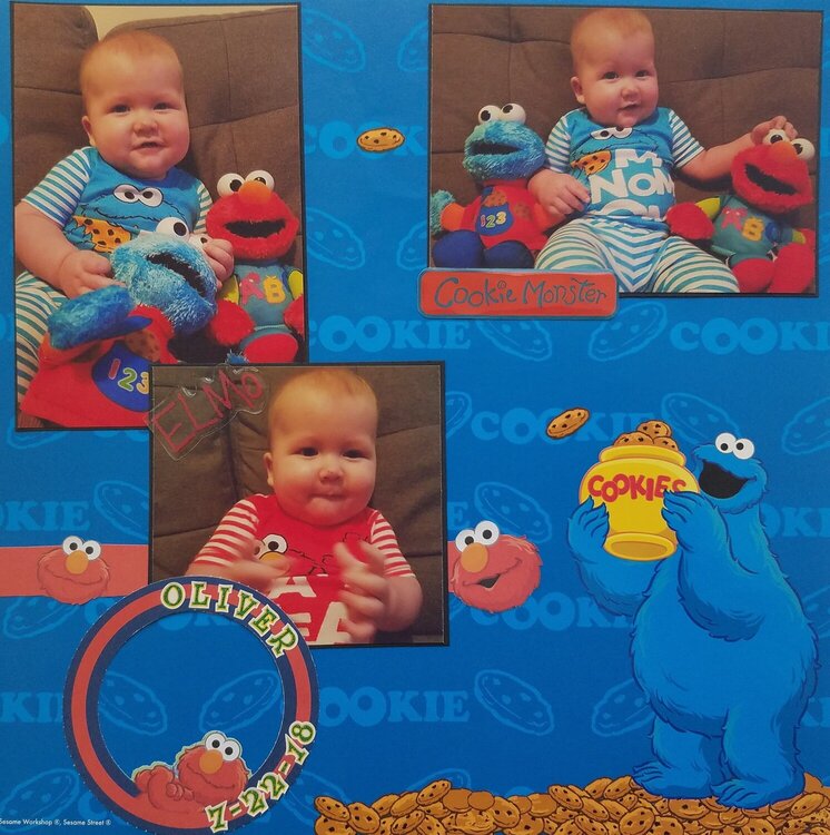 Oliver as Cookie and Elmo