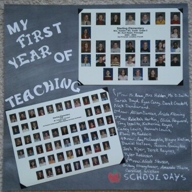 My First Year of Teaching