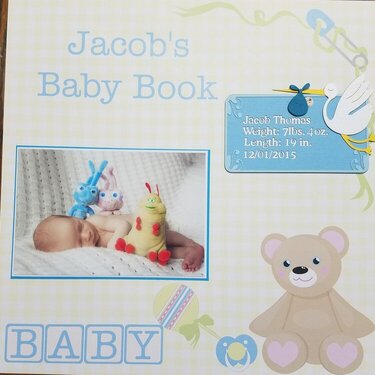 Jacob&#039;s Baby Book Page 1