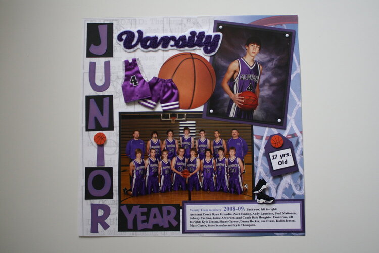 Basketball Team picture Junior year