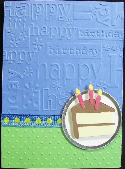Happy Birthday Card  **Cuttlebug**