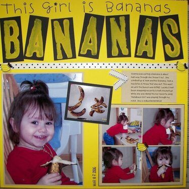 This Girl Is Bananas B A N A N A S 
