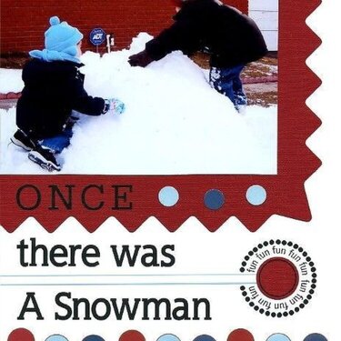 Once there was a Snowman <br>• Pub Color Challenge #4 •
