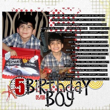 Birthday Boy <br> :: Color Combo #73 ::
