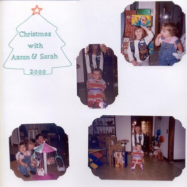 Christmas 2000 with Sarah and Aaron