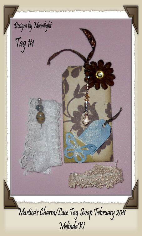 Charm and Lace Swap Tag #1