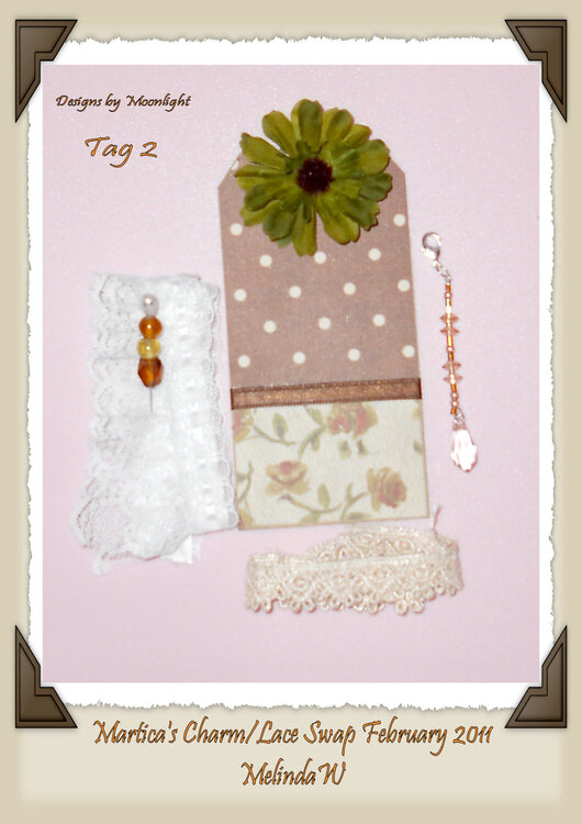 Charm and Lace Swap Tag #2