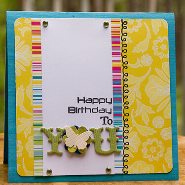 Happy Birthday card *Scarlet Lime June kit*