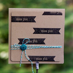 Miss you Card *American Craft*