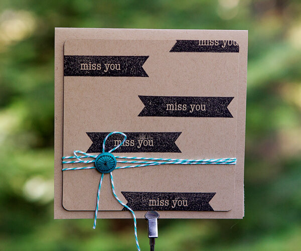 Miss you Card *American Craft*