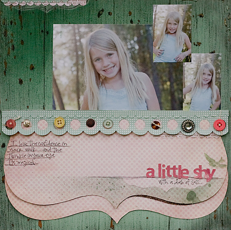 A little shy *October Studio Calico kit*