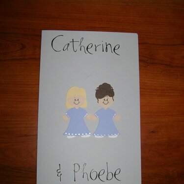 Card for guest book attendant and program princess