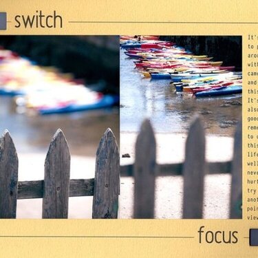 Switch Focus *Scrap My sCRAPs Challenge*