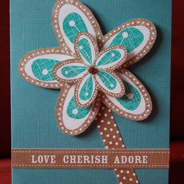 Love Cherish Adore Card