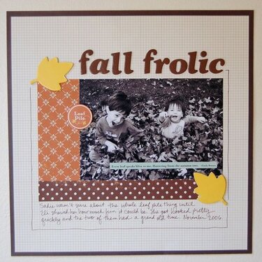 Fall Frolic **New October Afternoon**
