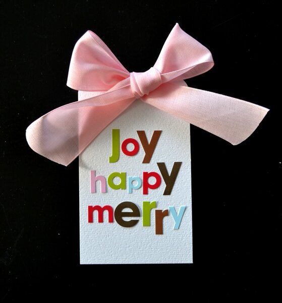 Joy Happy Merry Tag **Write.Click.Scrapbook.**