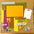 Hay Rides Birthday Card and Family Scrapbook Layout