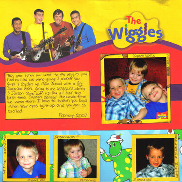 Branson Wiggles February 2007 5 years old 1st page