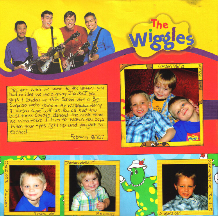 Branson Wiggles February 2007 5 years old 1st page