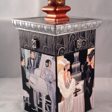 Art Deco crafted box