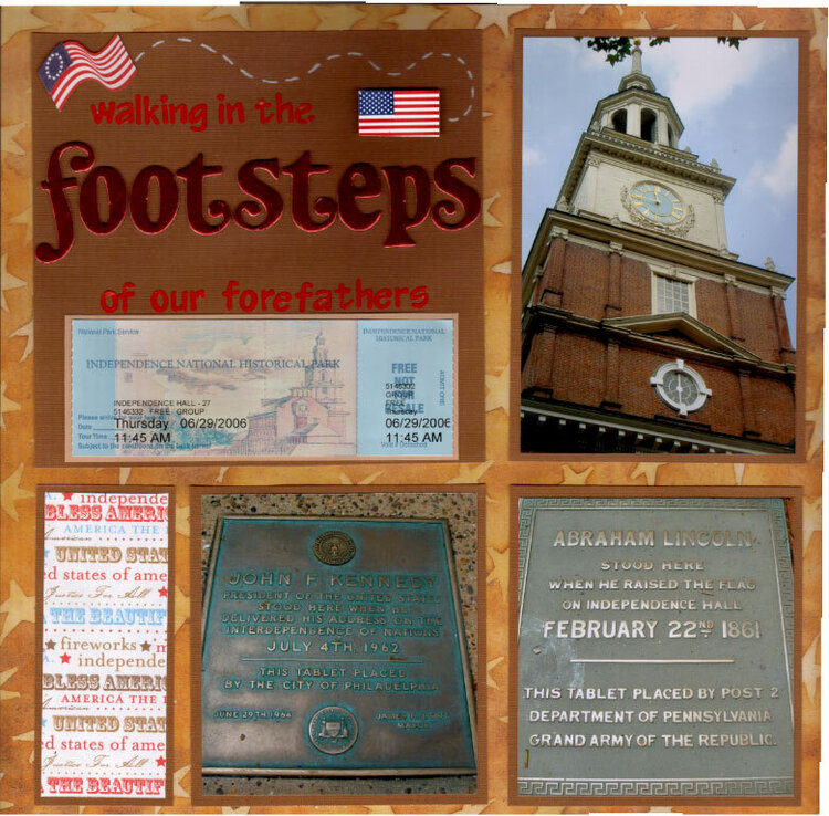 Walking in the footsteps of our forefathers (left)