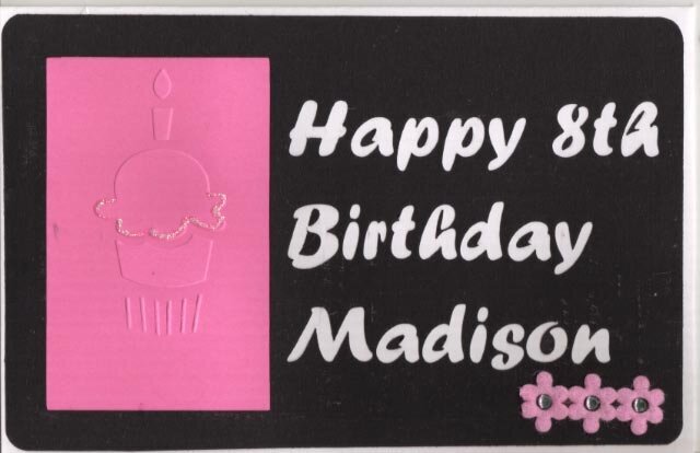 Cupcake birthday card