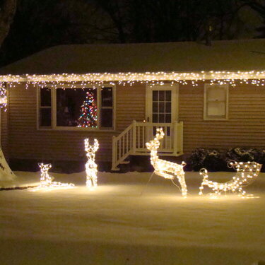 8. Outdoor Christmas Lights {9 pts}