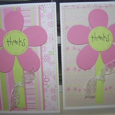 THANK U CARDS FOR EASTER/BDAY PARTY