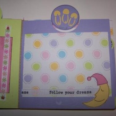 page of baby mini album-follow your dreams