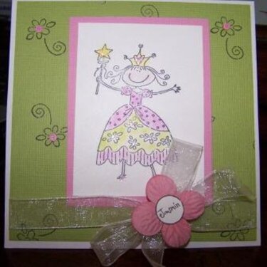 princess bday card