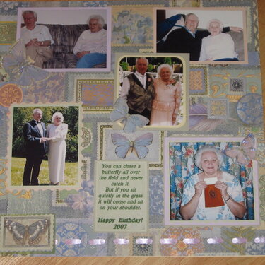 Butterfly Birthday Layout