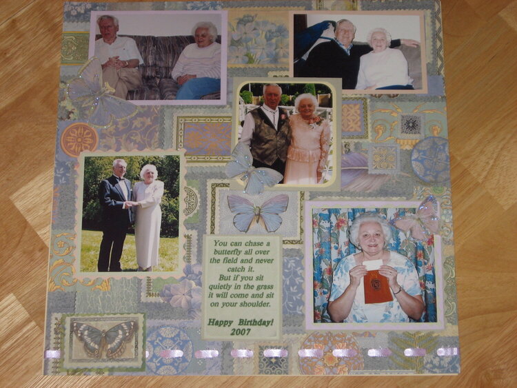 Butterfly Birthday Layout