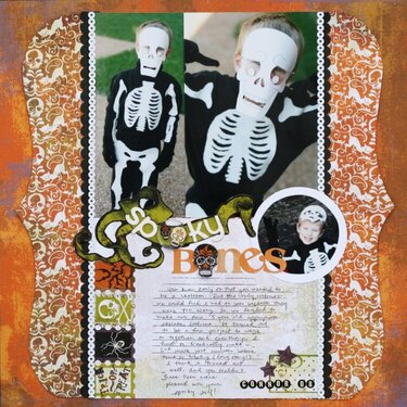 Spooky Bones  *Basic Grey October Newsletter*