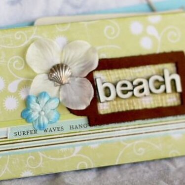 Beach mini tag album
