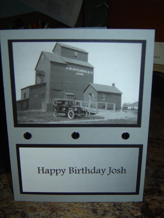 Old time birthday card