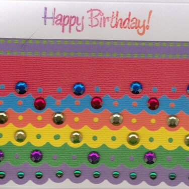 Colorful &amp; Blingy Birthday