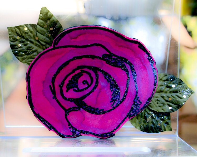 Rose Shaped Card with Tutorial