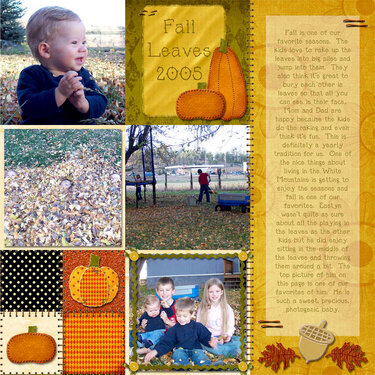 Fall Leaves (Right Page)
