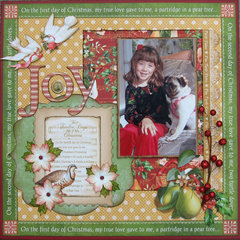 12 Days of Christmas Layout