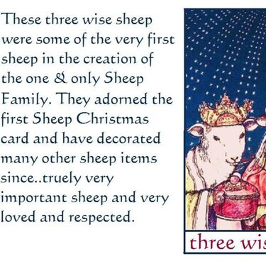 Three wise sheep