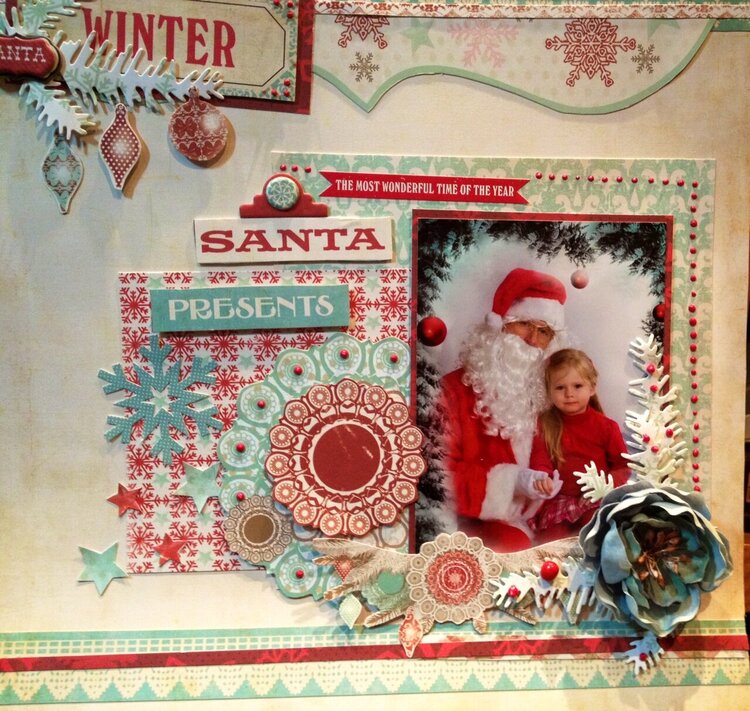 Santa first time at pre-school:)
